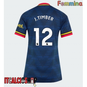 Arsenal Jurrien Timber #12 Seconda Maglia Femmina 2026-27 Manica Corta